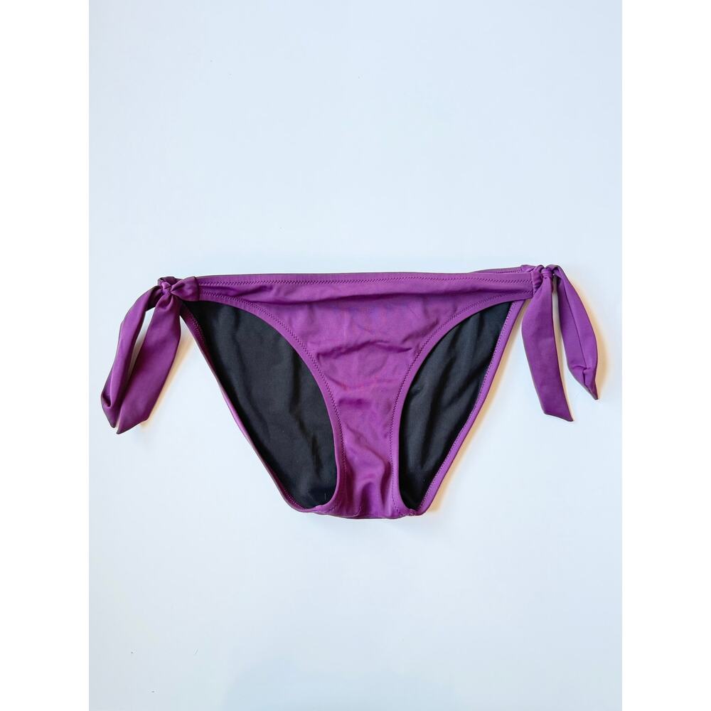 Victoria's Secret Purple Side Tie Bikini Bottoms Size M